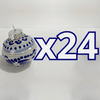 ESFERA NAVIDEÑA FONDO TRADICIONAL CENEFA AZUL COBALTO