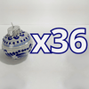 ESFERA NAVIDEÑA FONDO TRADICIONAL CENEFA AZUL COBALTO