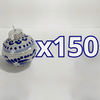 ESFERA NAVIDEÑA FONDO TRADICIONAL CENEFA AZUL COBALTO