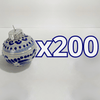 ESFERA NAVIDEÑA FONDO TRADICIONAL CENEFA AZUL COBALTO