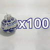 ESFERA NAVIDEÑA FONDO TRADICIONAL CENEFA AZUL COBALTO