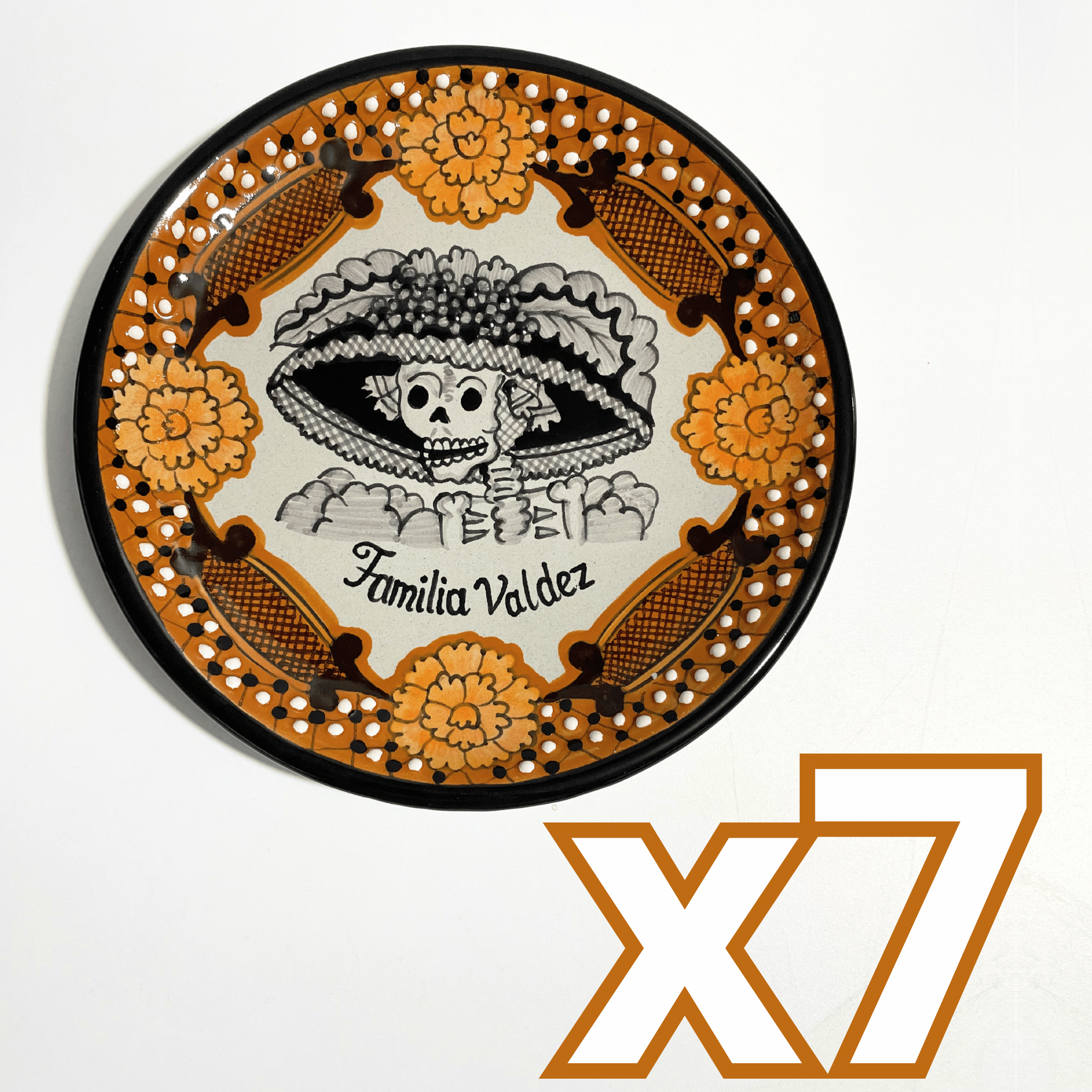 PLATO PLANO PERSONALIZADO CATRINA CEMPASUCHIL