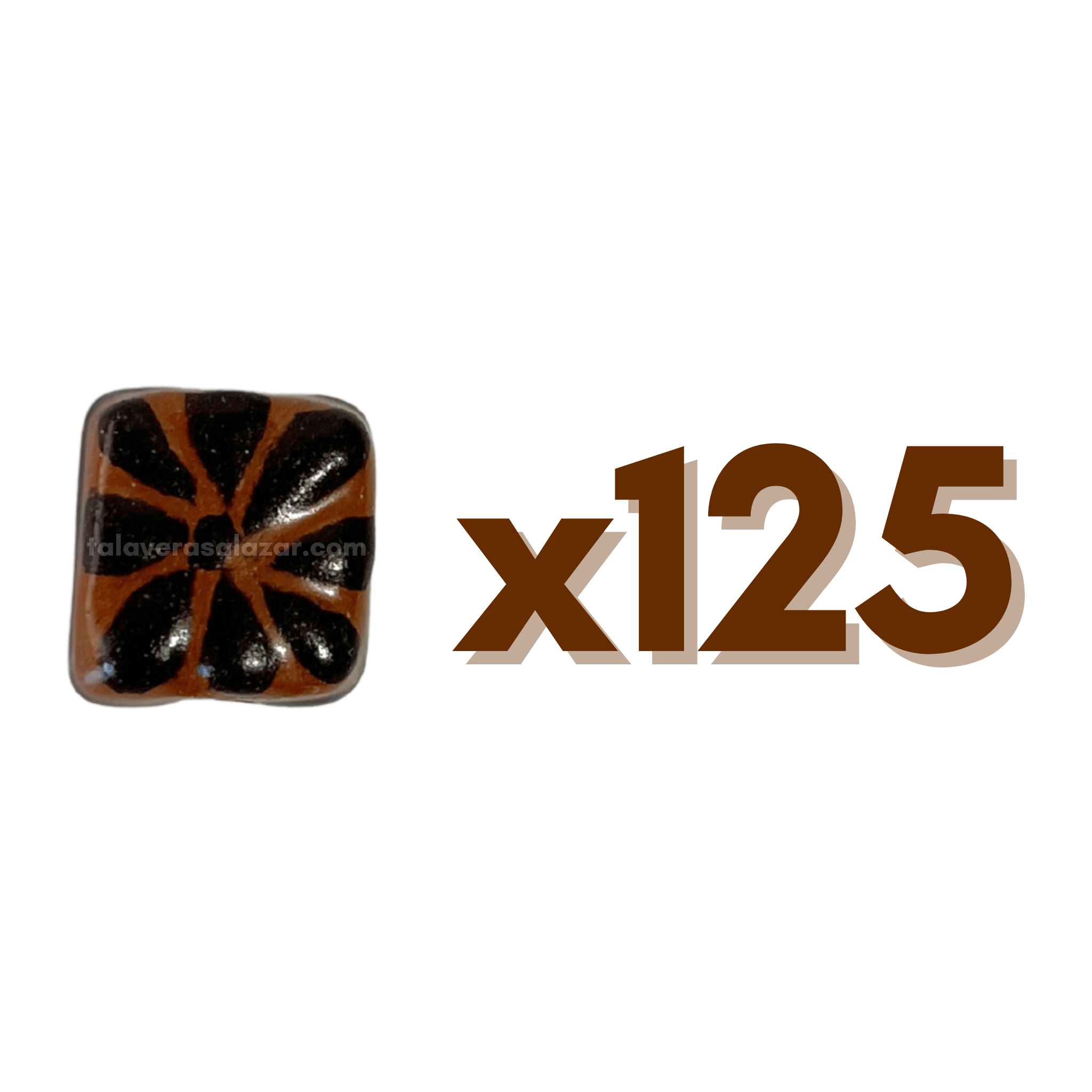 CUADRO PLANO 1.5 CM FONDO CAFE DECORADO CAFE CHOCOLATE