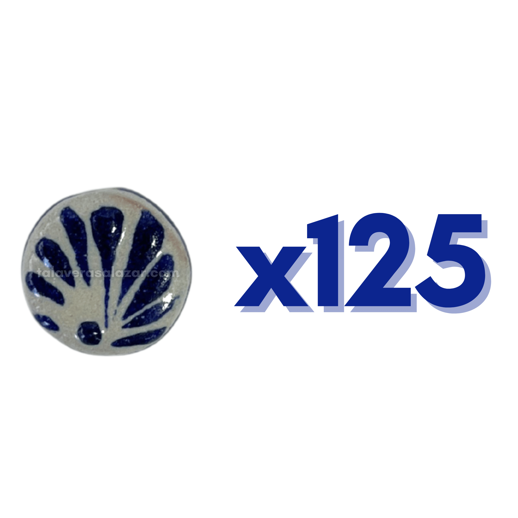 CIRCULO 1.7 FONDO TRADICIONAL DECORADO AZUL COBALTO