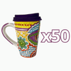 TERMO CON ASA 15 CM CALAVERA CATRINA MULTICOLOR