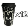 TERMO 15 CM SIN ASA FONDO TRADICIONAL MIK NEGRO GATO NEGRO