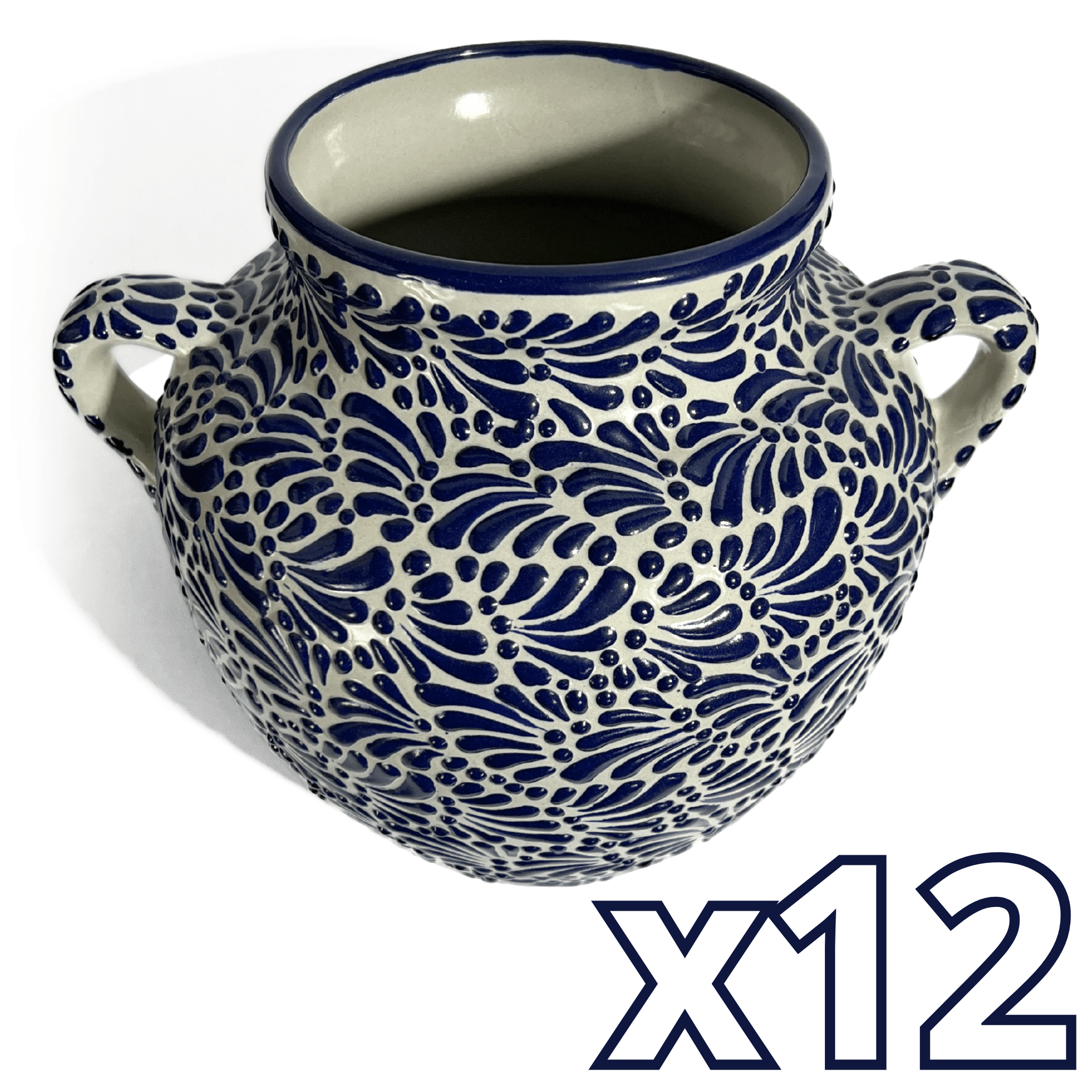 MACETA CUBANA GRANDE FONDO TRADICIONAL MIK AZUL COBALTO