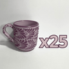 TAZA RECTA ESTANDAR FONDO LILA MIK MORADO