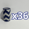 TEQUILERO NO PERSONALIZADO FONDO TRADICIONAL DECORADO ZIG ZAG AZUL COBALTO