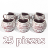 TAZA FORMA CORAZON CHOCOLATERA GRANDE 8 CARACTERES FONDO ROSA MIK BLANCO PERSONALIZADO