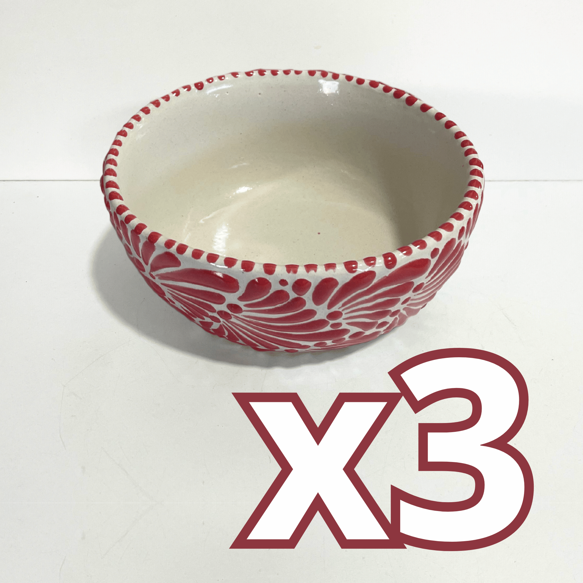 TAZON 15 CM FONDO TRADICIONAL MIK ROJO