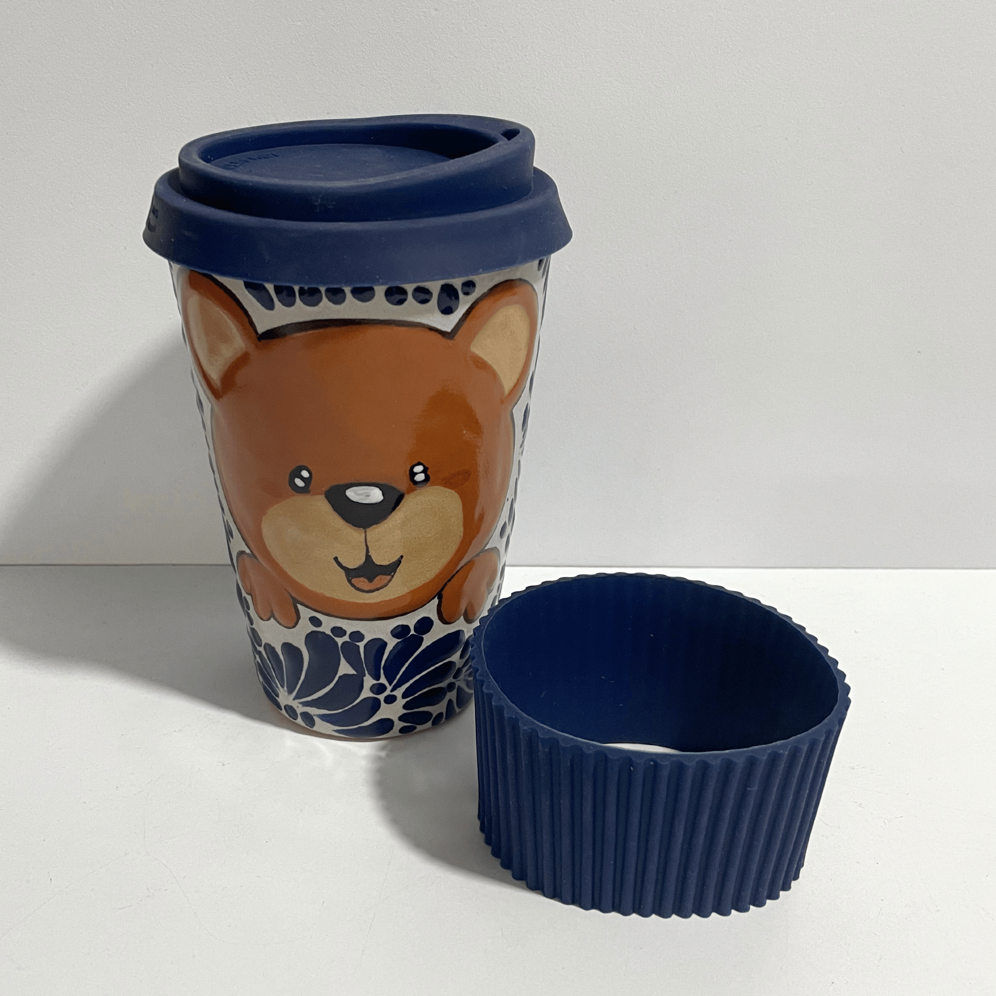 TERMO 15 CM SIN ASA FONDO TRADICIONAL MIK AZUL COBALTO OSITO