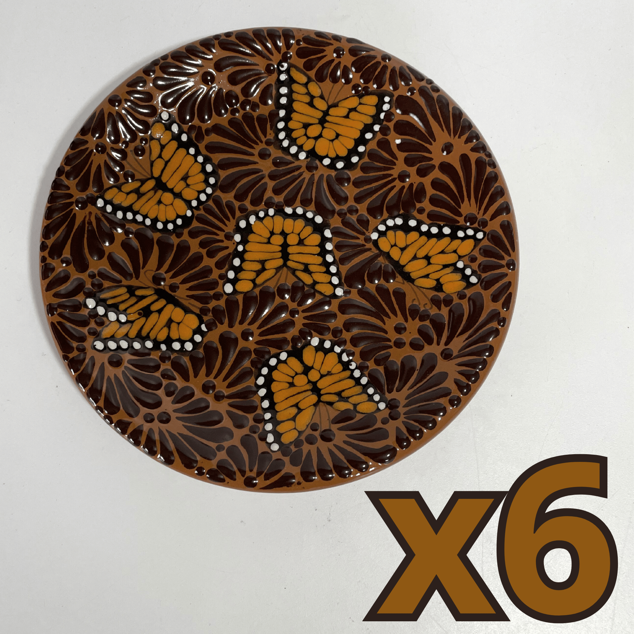 PLATO PLANO FONDO CAFE MIK CAFE CHOCOLATE MARIPOSAS
