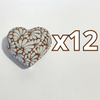 ALHAJERO GRANDE FORMA DE CORAZON FONDO CAFE MIK BLANCO