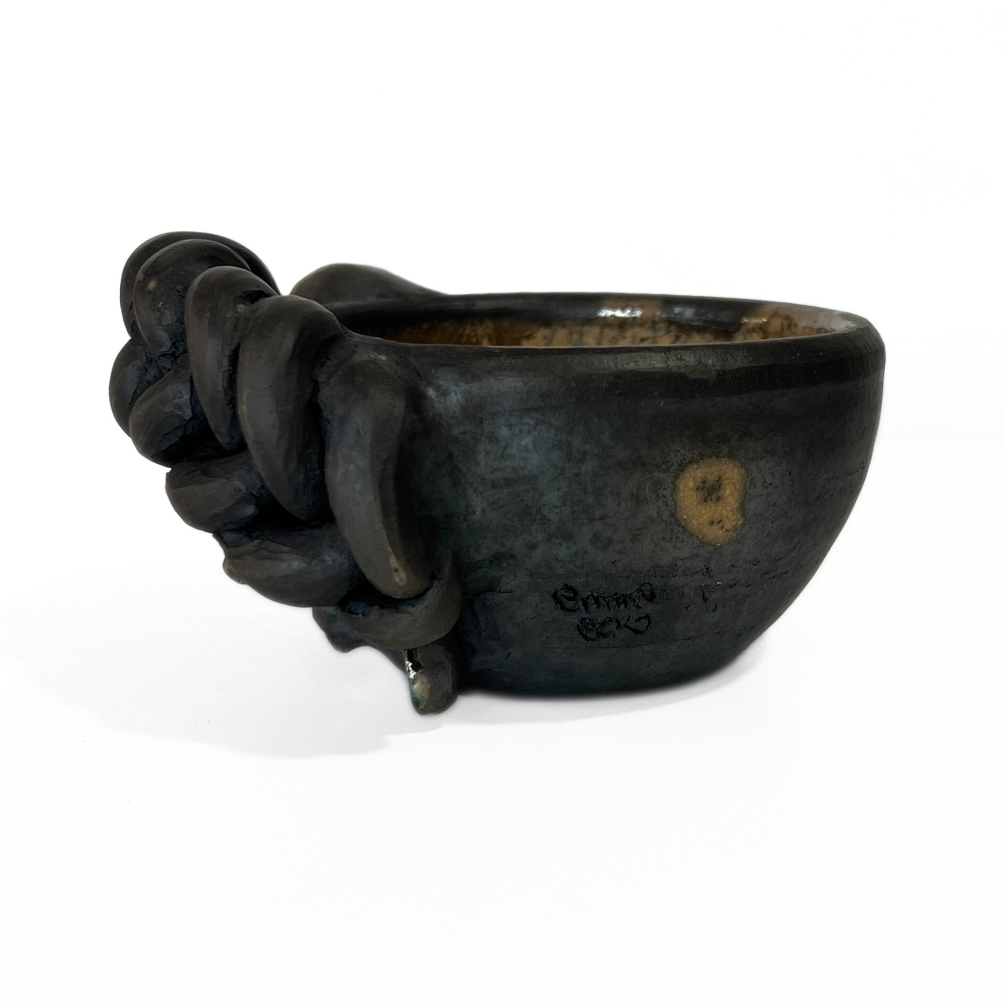 TAZA TRENZA BARRO AHUMADO CARITA