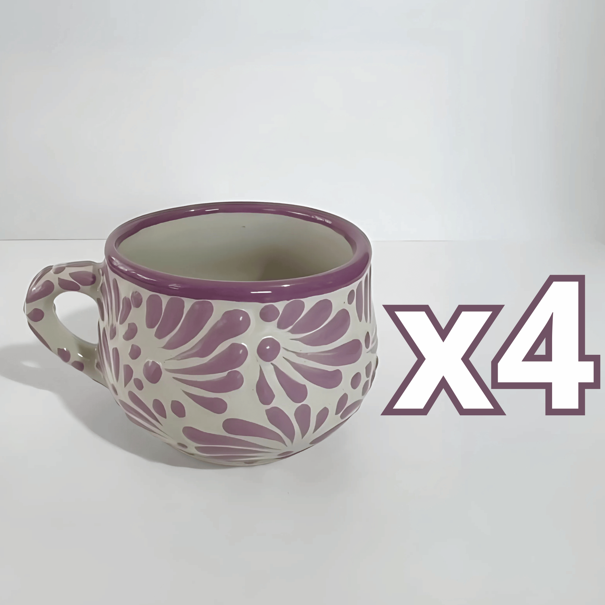 TAZA CHOCOLATERA MEDIANA FONDO TRADICIONAL MIK MORADO