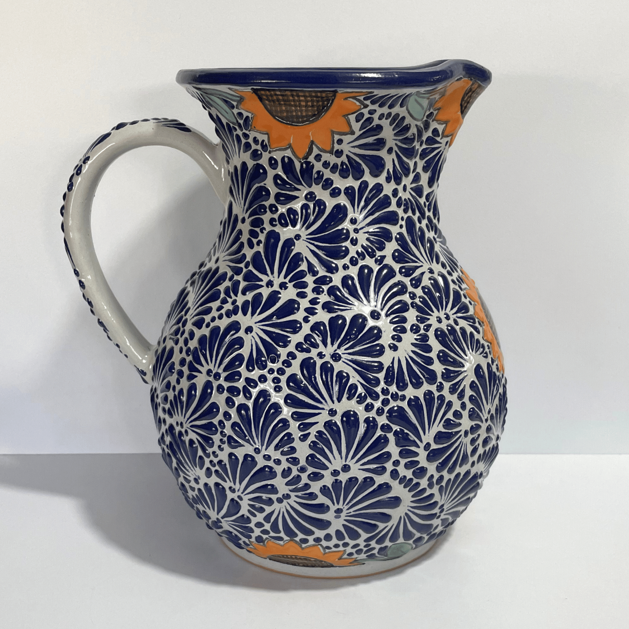 JARRA FONDO TRADICIONAL MIK AZUL COBALTO GIRASOLES