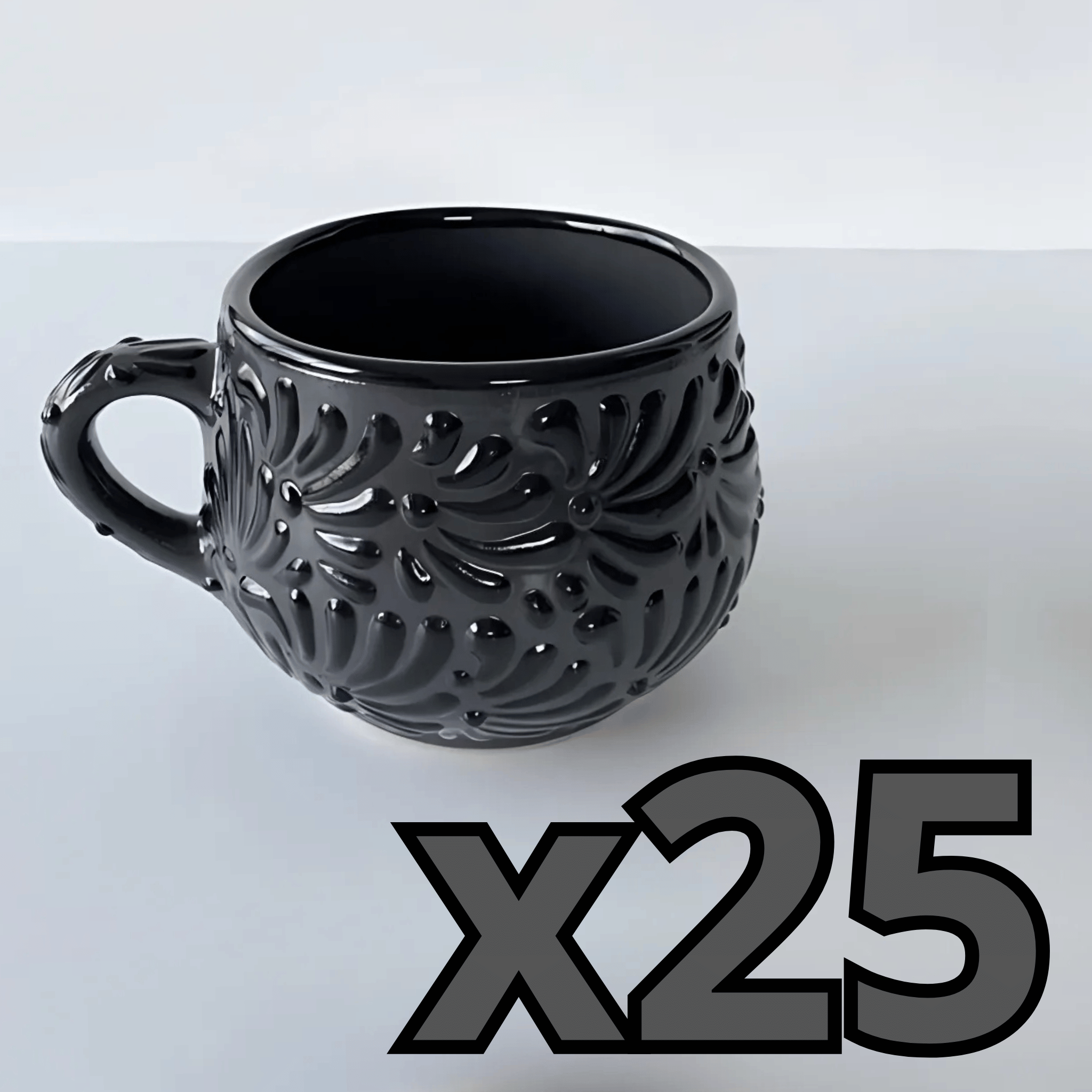 TAZA CHOCOLATERA MEDIANA MIK SUPER BLACK