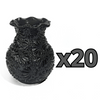 FLORERO ONDAS 17 CM NO PERSONALIZADO MIK SUPER BLACK