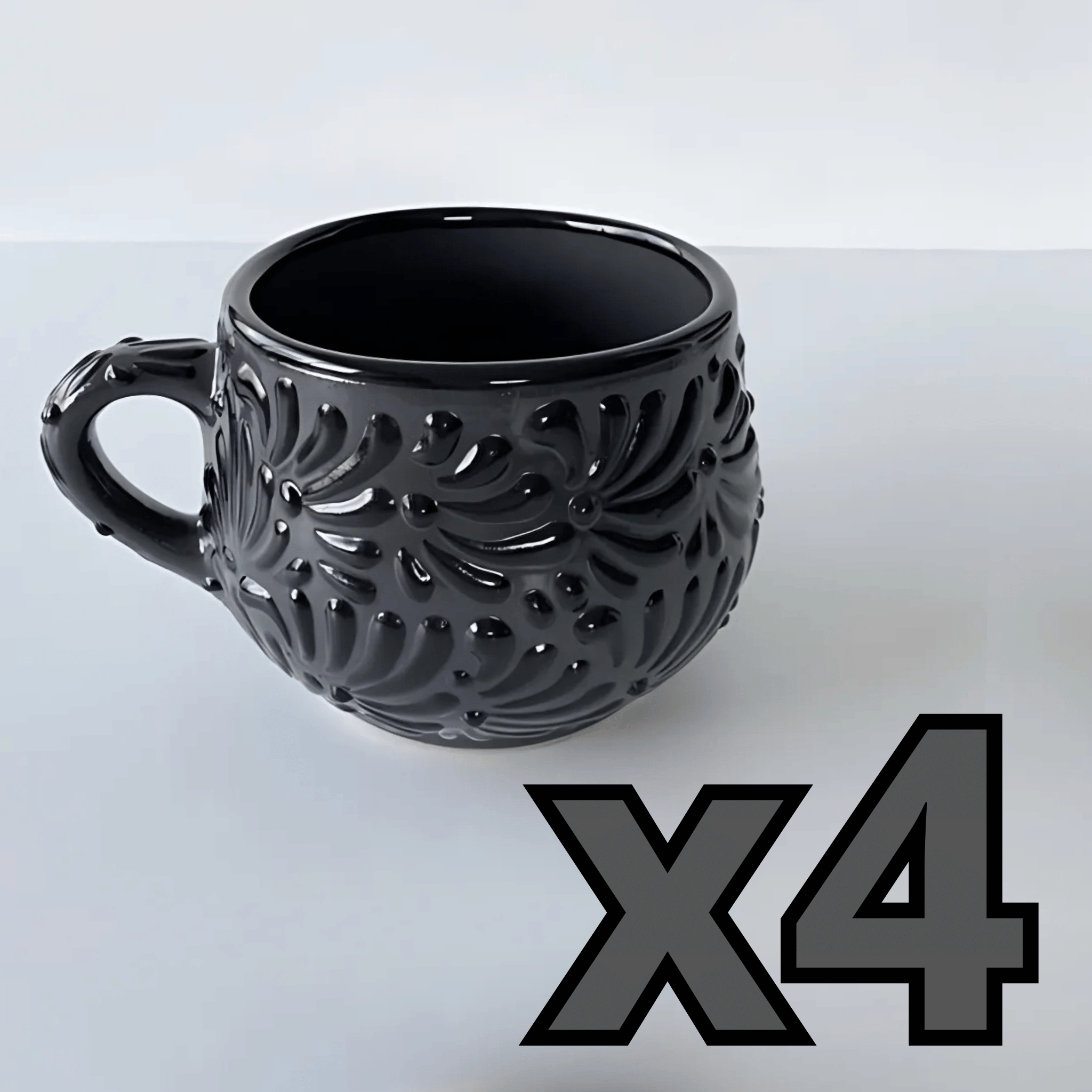 TAZA CHOCOLATERA MEDIANA MIK SUPER BLACK