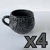 TAZA CHOCOLATERA MEDIANA MIK SUPER BLACK