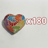 ALHAJERO GRANDE FORMA DE CORAZON FONDO TRADICIONAL MIK MULTICOLORES