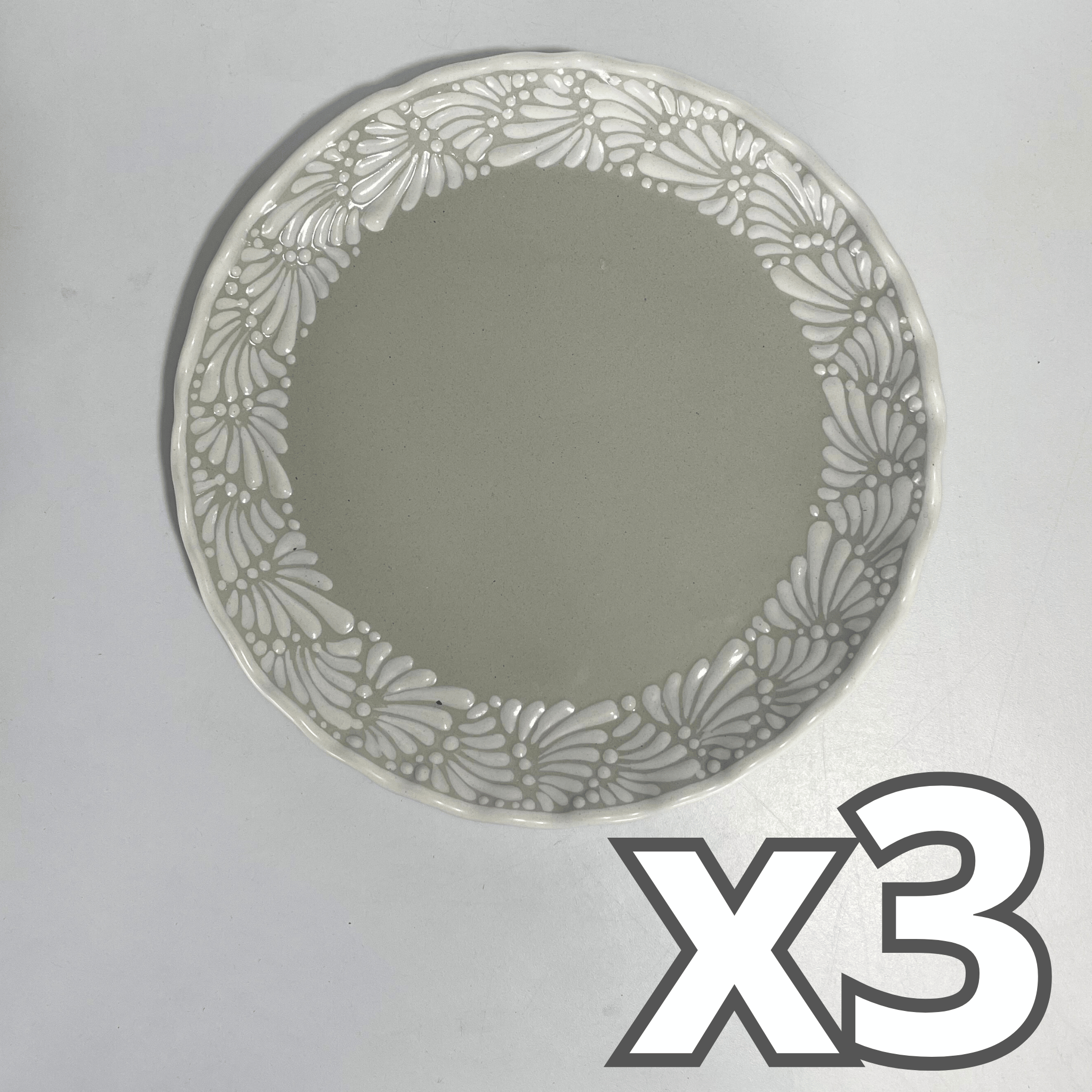 PLATO ONDULADO FONDO TRADICIONAL MIK CENEFA BLANCO