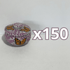 ALHAJERO TAPA BOTON NO PERSONALIZADO FONDO TRADICIONAL MIK MORADO MARIPOSAS