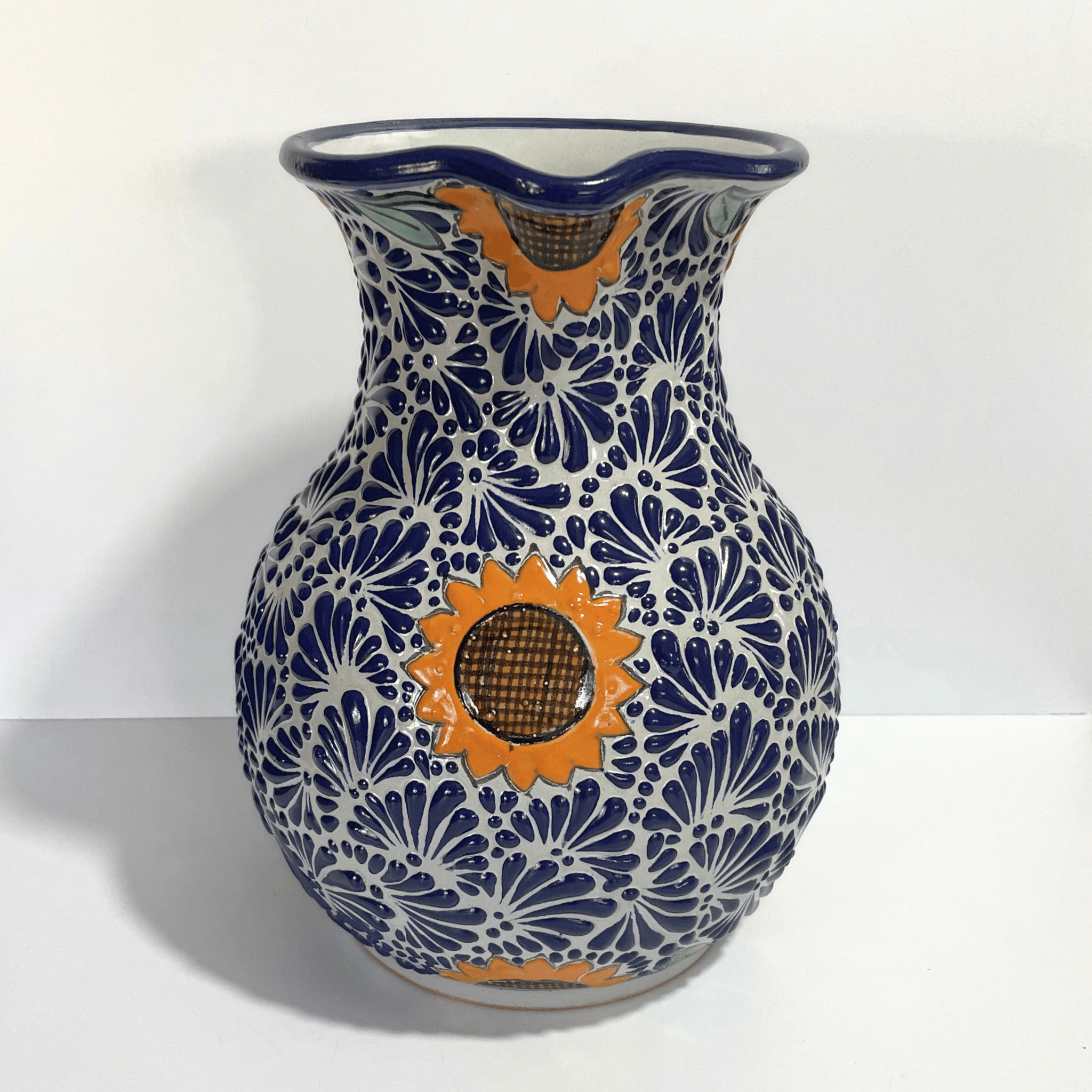 JARRA FONDO TRADICIONAL MIK AZUL COBALTO GIRASOLES