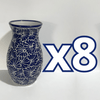 FLORERO BOLICHE 25 CM FONDO TRADICIONAL MIK AZUL COBALTO