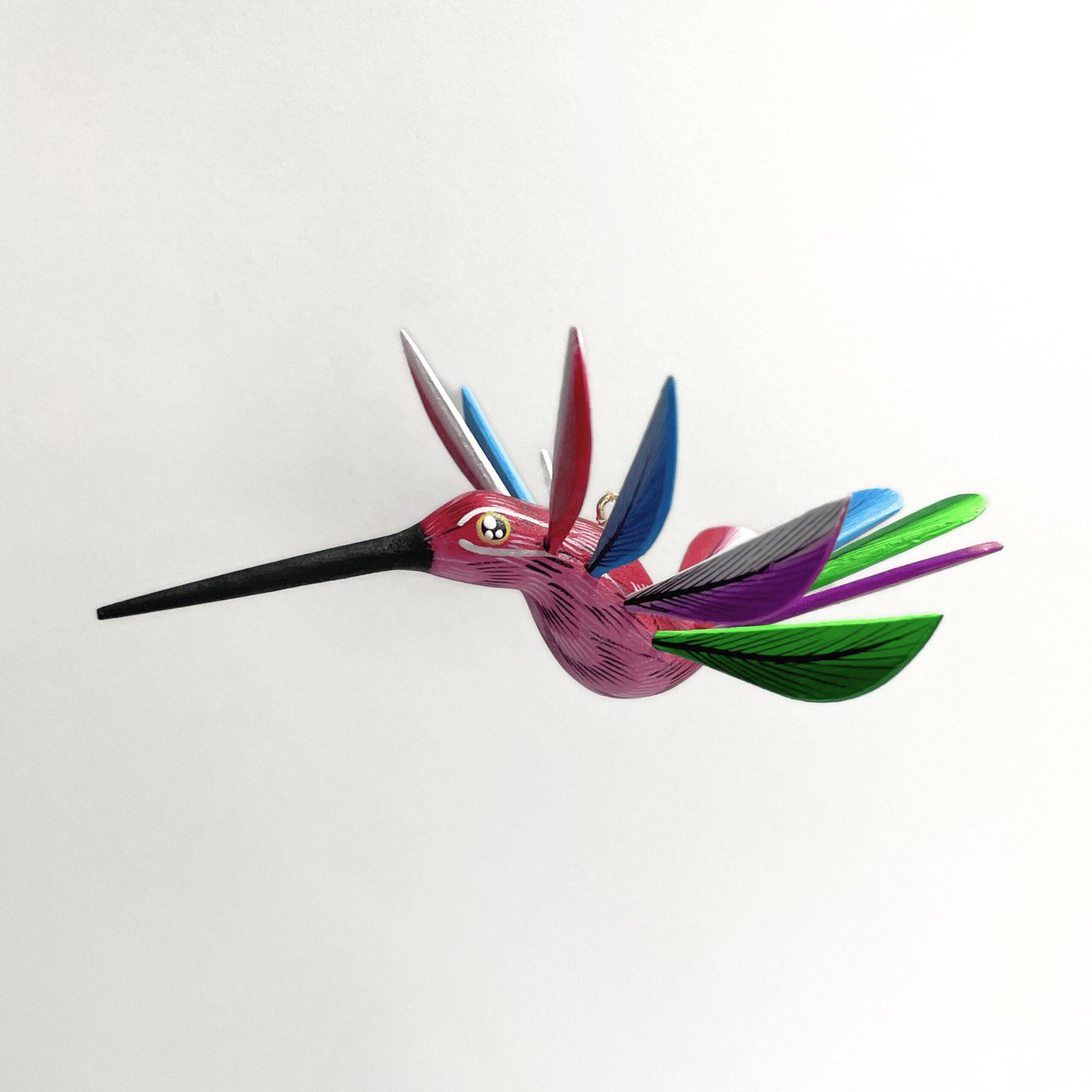 COLIBRI ALEBRIJE CHICO ROSA MULTICOLOR OAXACA