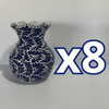 FLORERO ONDAS 17 CM FONDO TRADICIONAL MIK AZUL COBALTO