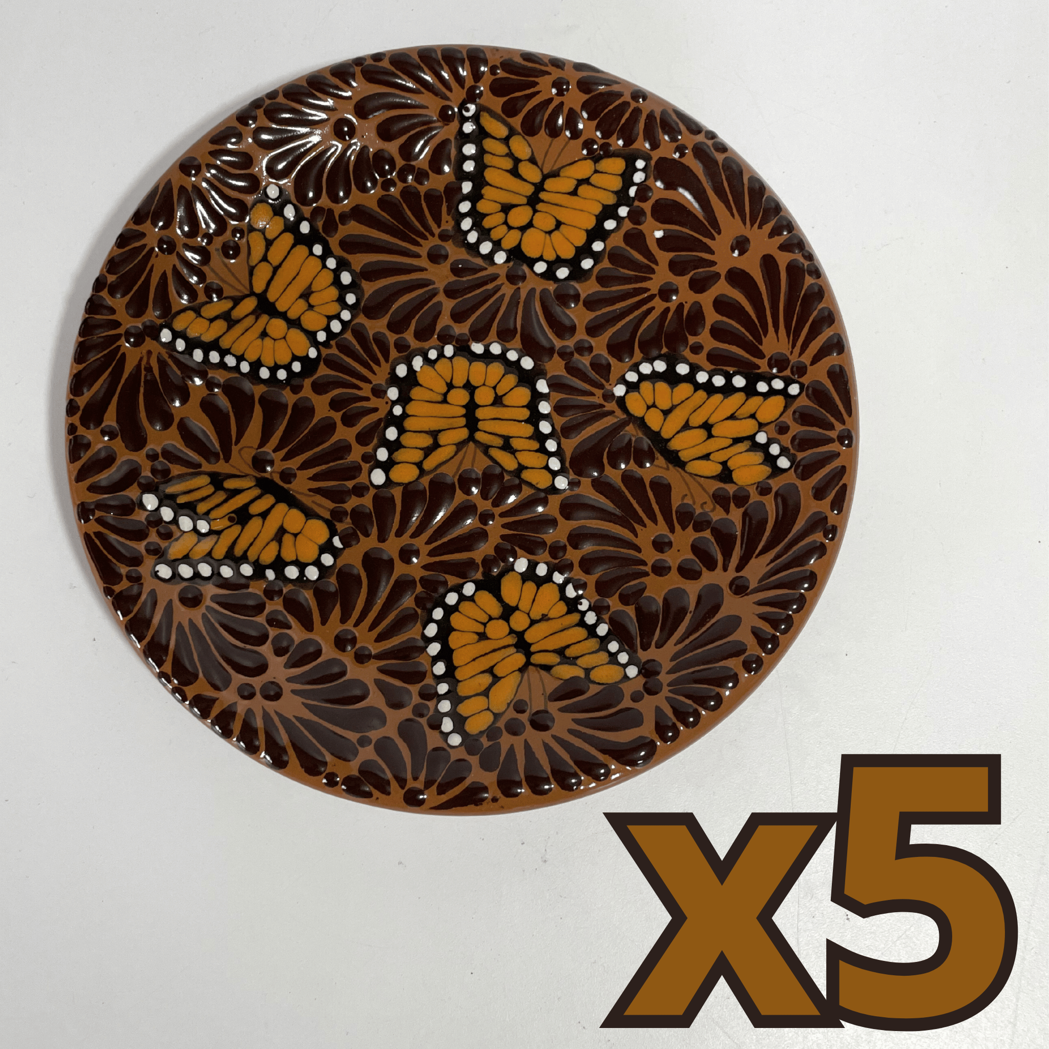 PLATO PLANO FONDO CAFE MIK CAFE CHOCOLATE MARIPOSAS