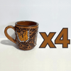 TAZA RECTA ESTANDAR FONDO CAFE MIK CAFE CHOCOLATE MARIPOSAS