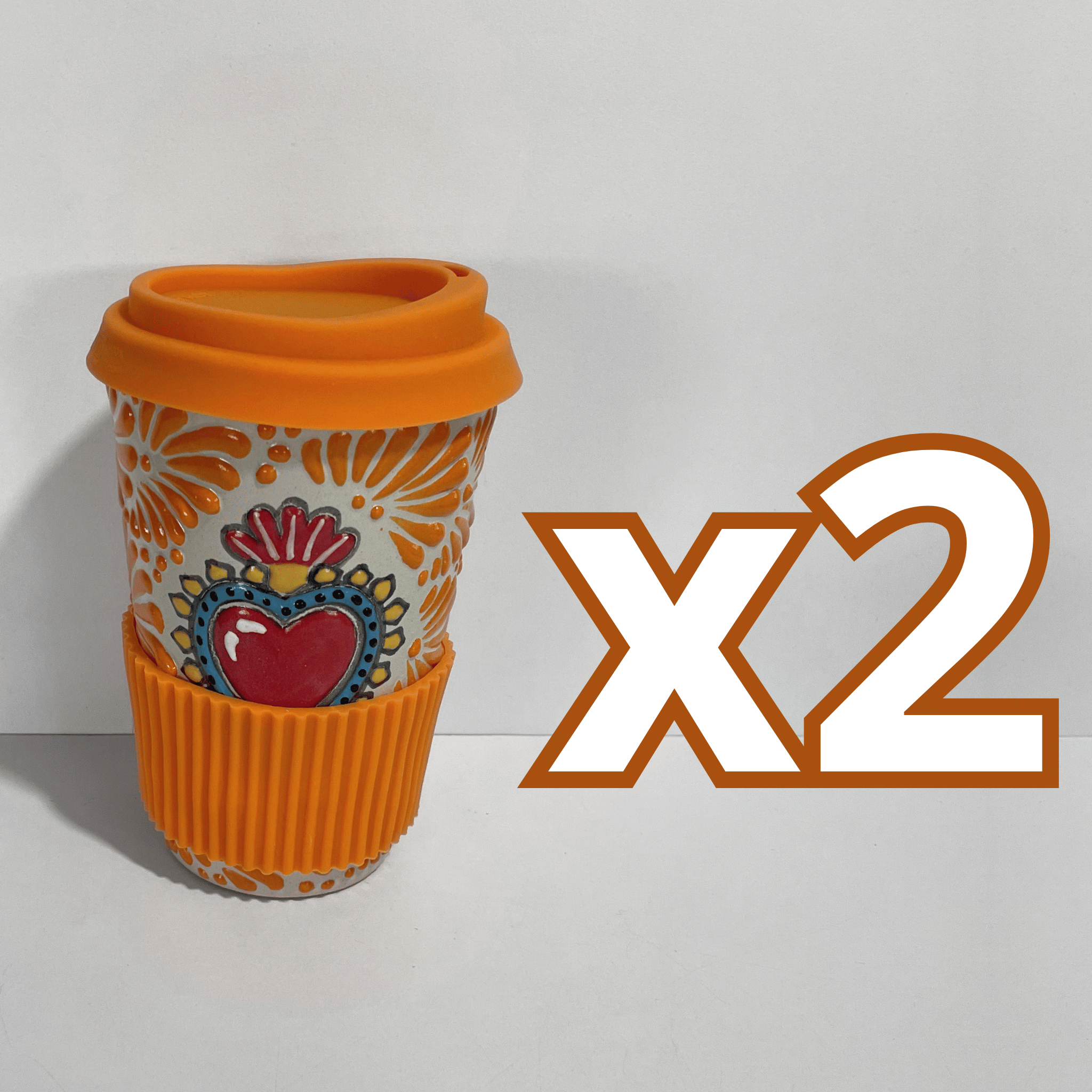 TERMO 15 CM SIN ASA FONDO TRADICIONAL MIK NARANJA SAGRADO CORAZON