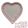 CHAROLA DE CORAZON 25 CM GRACIAS MAMÁ FONDO TRADICIONAL MIK CENEFA ROSA