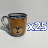 TAZA RECTA ESTANDAR FONDO TRADICIONAL MIK AZUL COBALTO OSITO