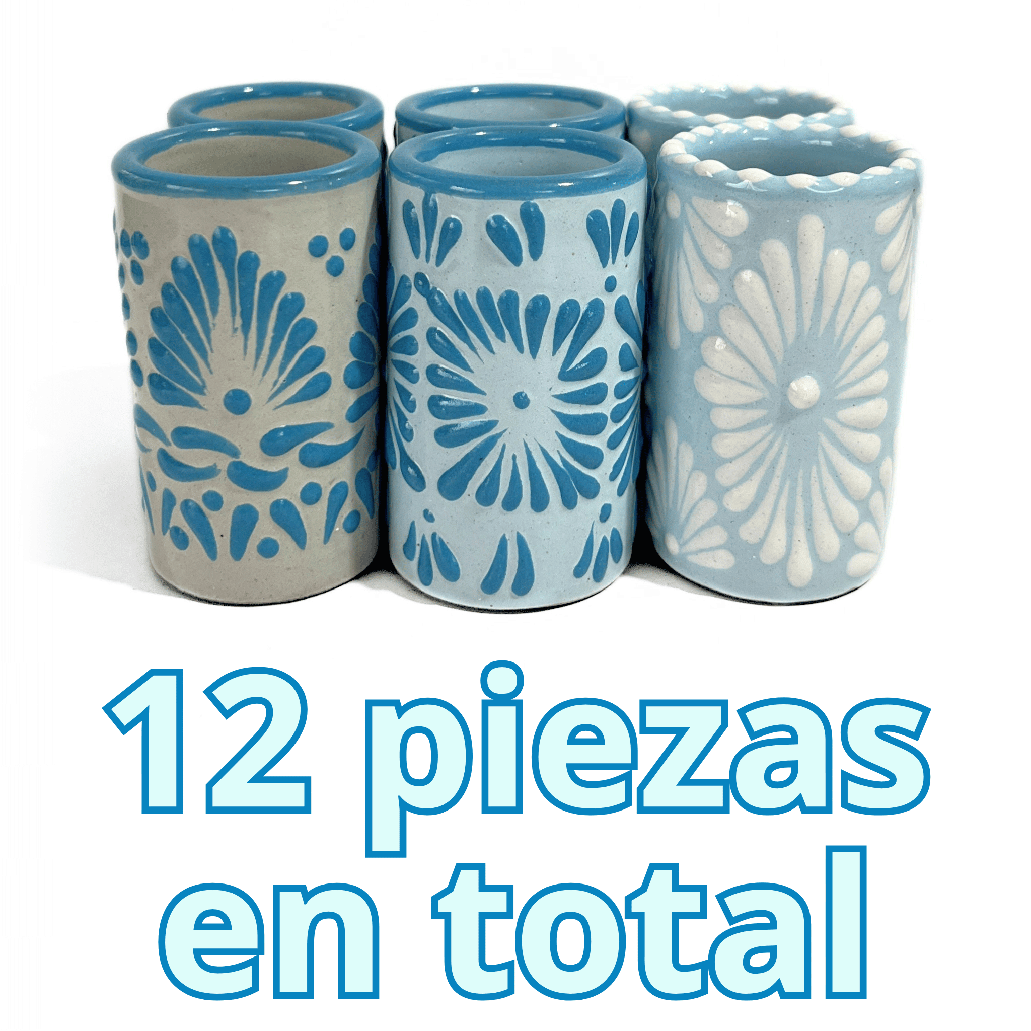 SET TEQUILERO AZUL TURQUESA