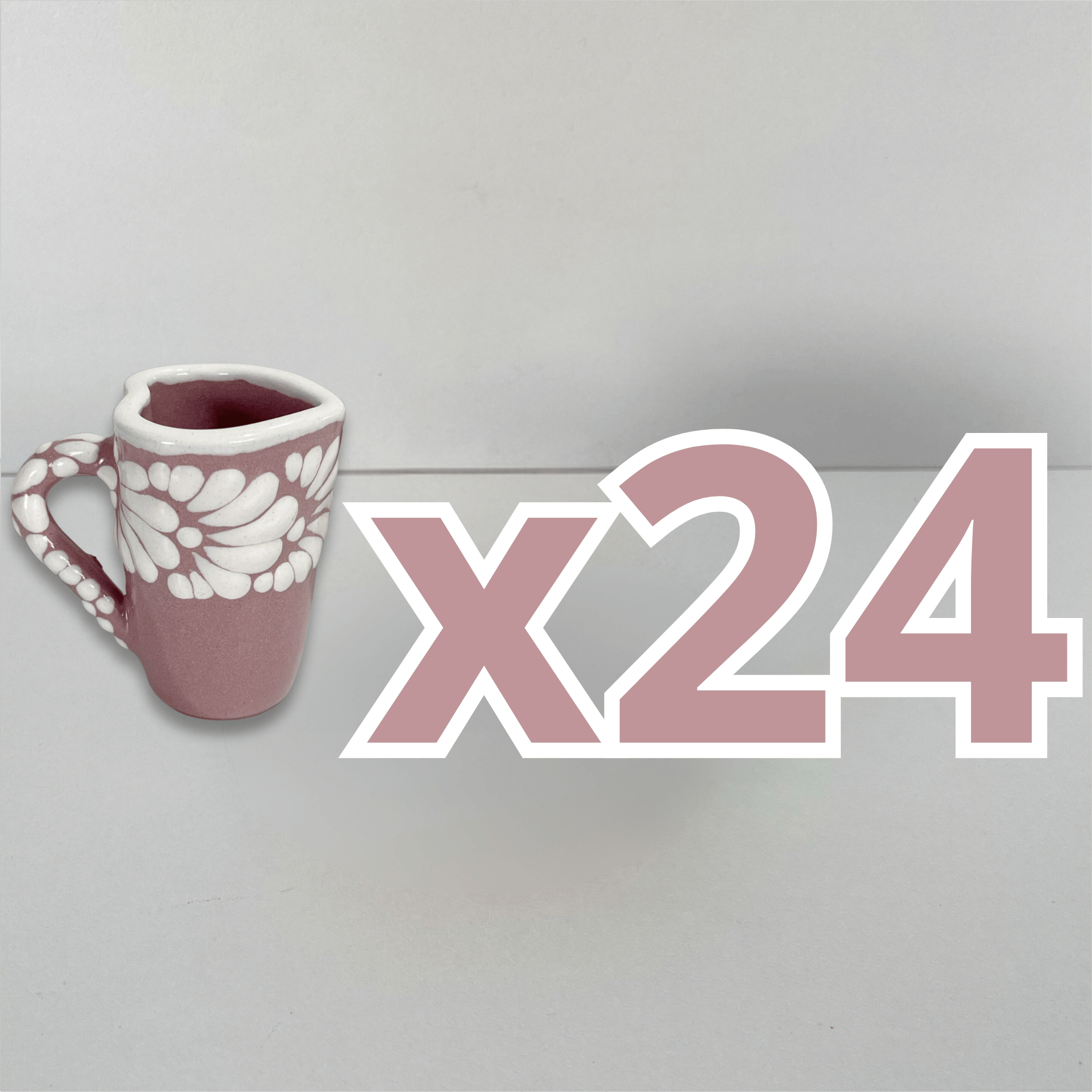 TEQUILERO CORAZON CON ASA NO PERSONALIZADO FONDO ROSA CENEFA MIK BLANCO