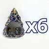 NACIMIENTO ARBOLITO FONDO TRADICIONAL MIK AZUL COBALTO DESTELLOS DE ORO
