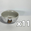 TAZON 15 CM FONDO TRADICIONAL MIK BLANCO MARIPOSAS