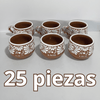 PAQUETE TAZA CHOCOLATERA MEDIANA FONDO CAFE MIK CENEFA BLANCO INICIALES CORAZON Y FECHA