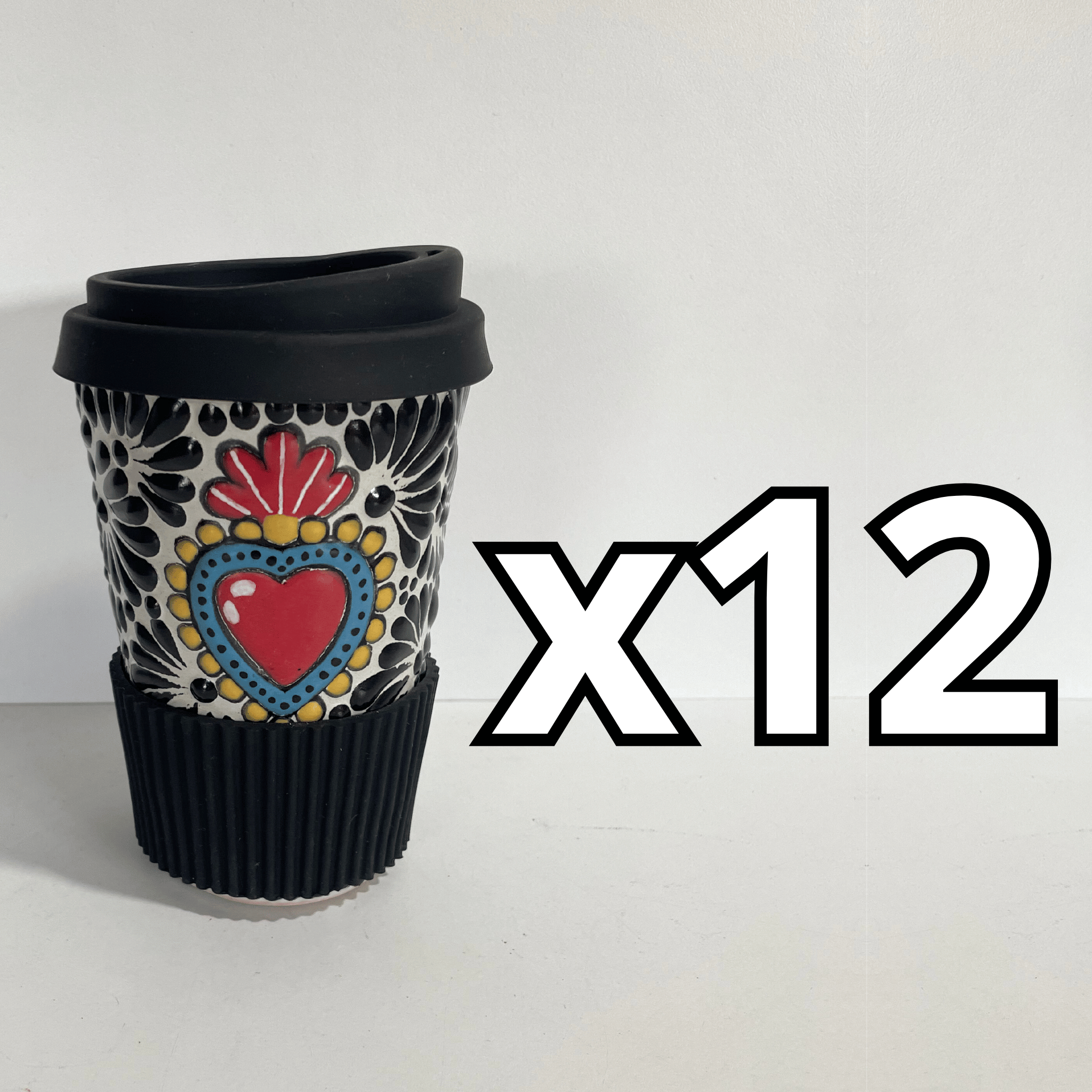 TERMO 15 CM SIN ASA FONDO TRADICIONAL MIK NEGRO SAGRADO CORAZON