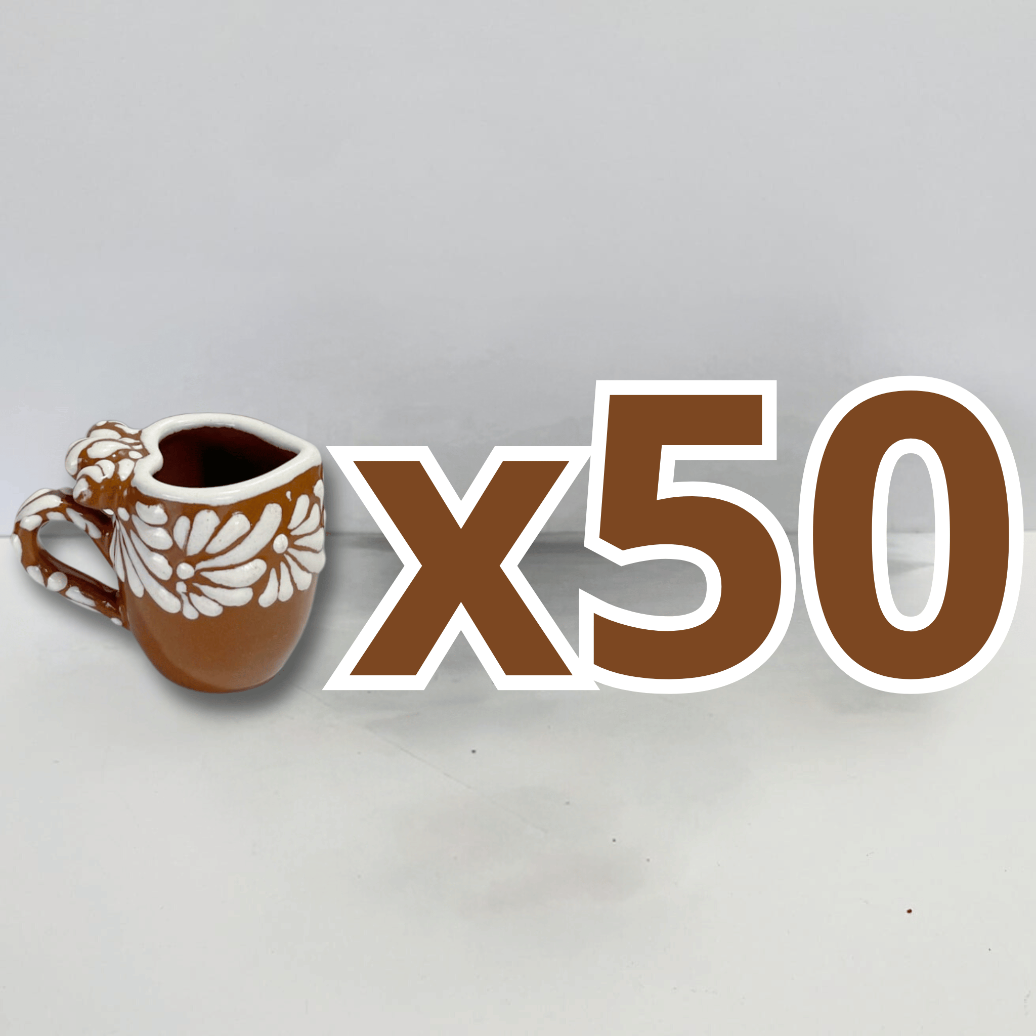 TEQUILERO BARRIL EN FORMA DE CORAZON CON ASA NO PERSONALIZADO FONDO CAFE CENEFA MIK BLANCO