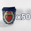 TERMO BOLITA FONDO BLANCO MIK AZUL COBALTO SAGRADO CORAZON