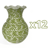 FLORERO ONDAS 20 CM FONDO TRADICIONAL MIK VERDE LIMON