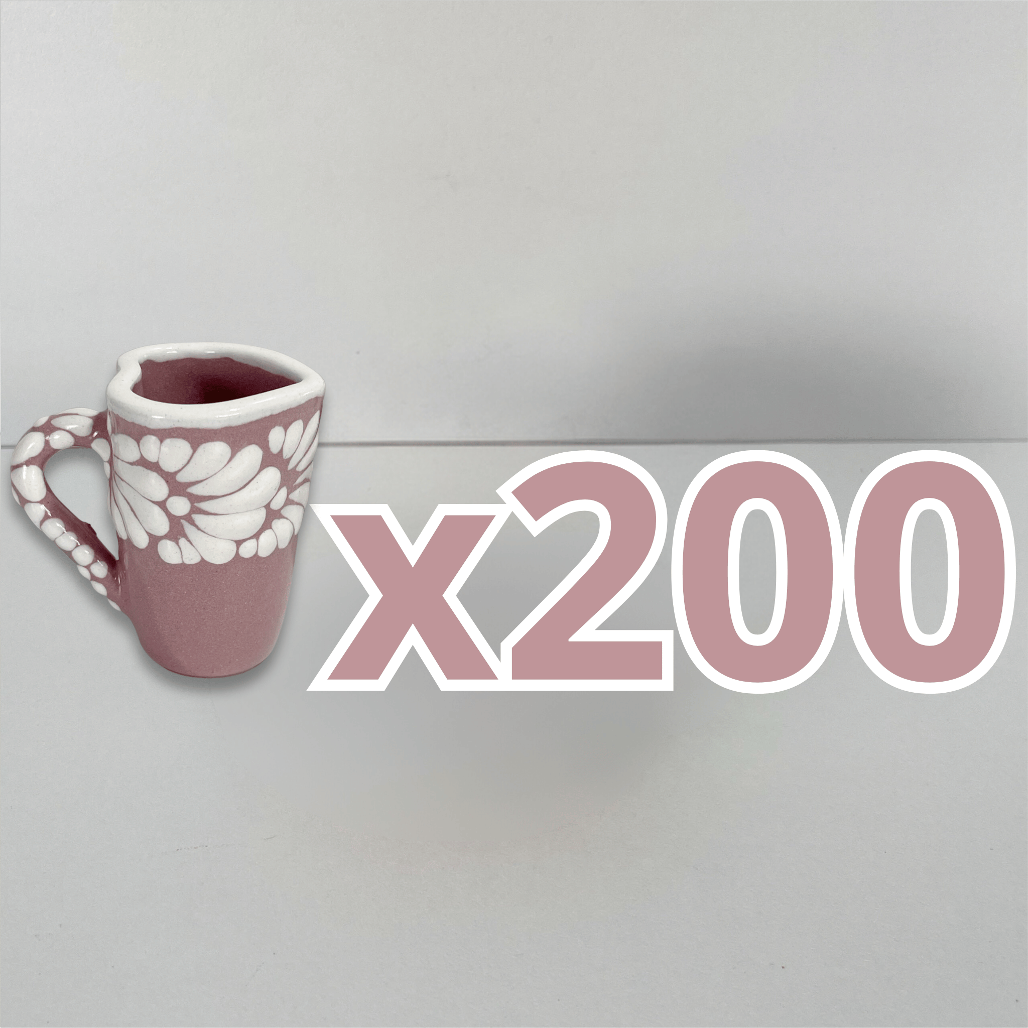 TEQUILERO CORAZON CON ASA NO PERSONALIZADO FONDO ROSA CENEFA MIK BLANCO