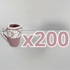 TEQUILERO CORAZON CON ASA NO PERSONALIZADO FONDO ROSA CENEFA MIK BLANCO