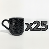 TAZA RECTA 8 CM MIK SUPER BLACK