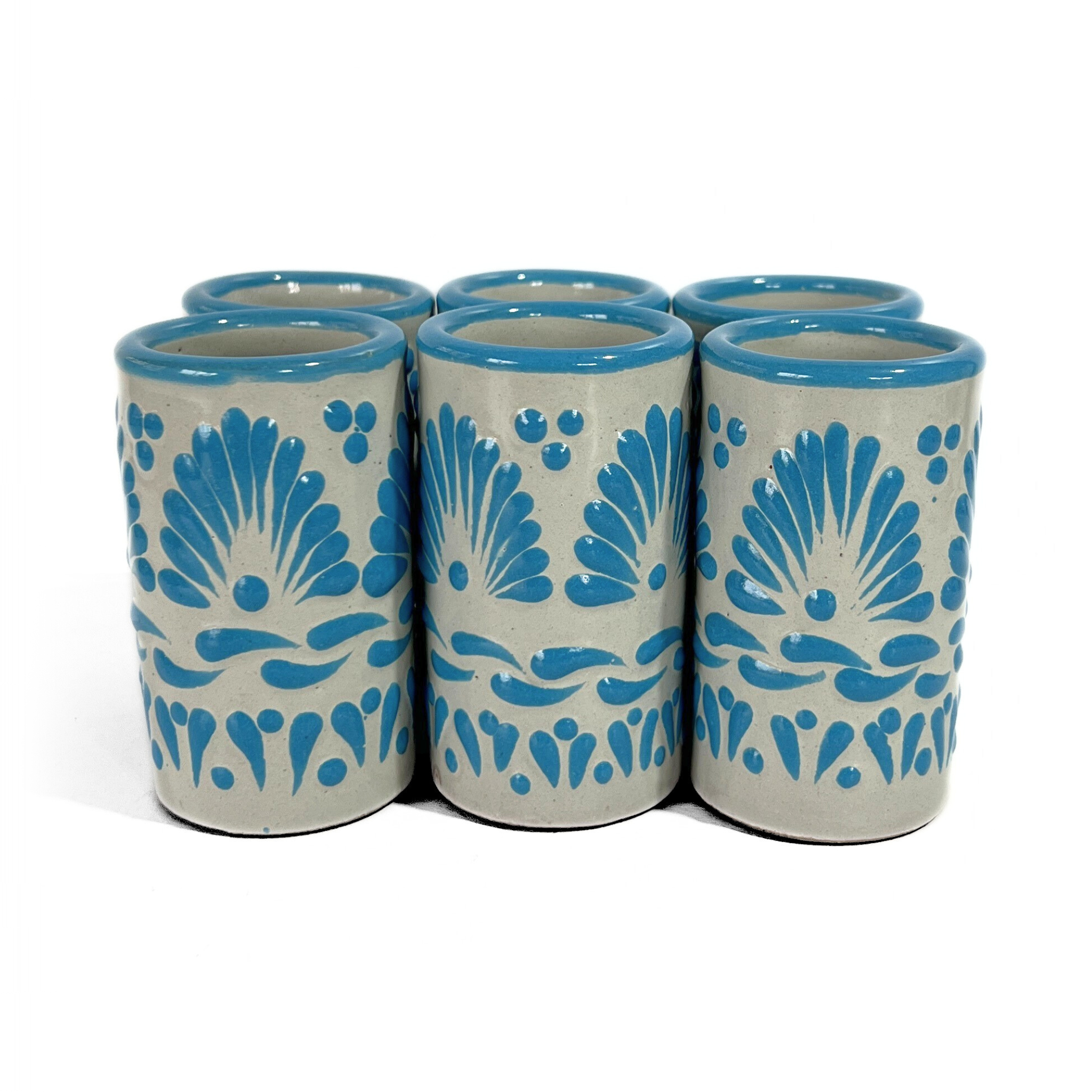 TEQUILERO NO PERSONALIZADO FONDO BABY BLUE CENEFA ABANICO AZUL TURQUESA